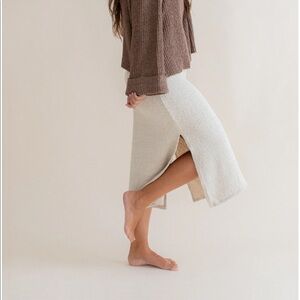Indigo Luna winterfall skirt in cloud cream
